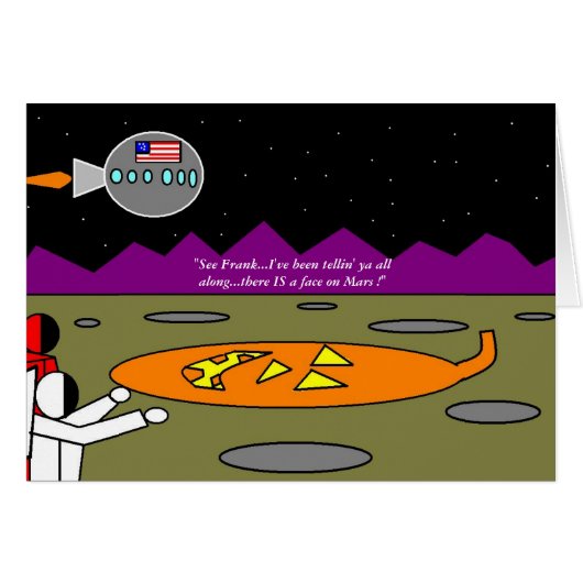 The Face On Mars Cards (Front Horizontal)