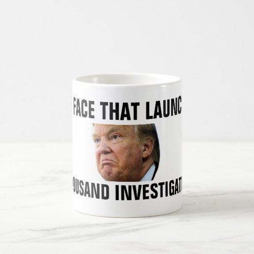 The face that launched a thousand investigations coffee mug