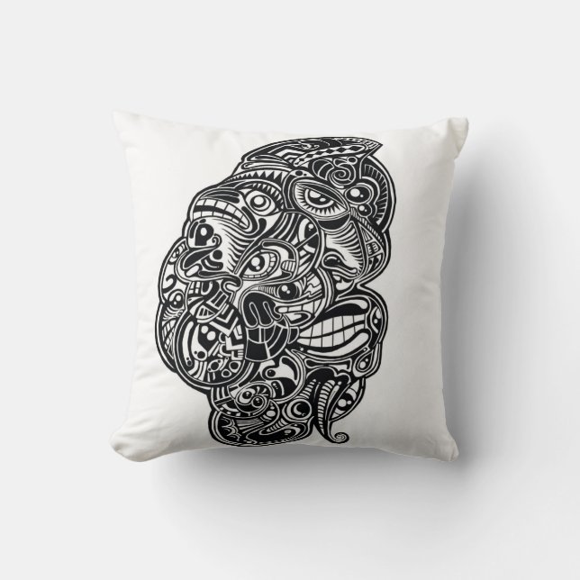 The Face Throw Pillow (Front)