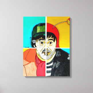 The faces of Chespirito Canvas Print