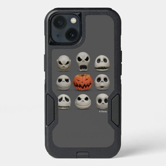 The Faces of Jack Skellington the Pumpkin King Otterbox iPhone Case (Back)
