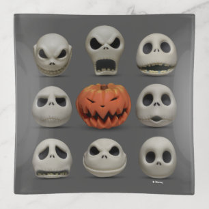 The Faces of Jack Skellington the Pumpkin King Trinket Tray