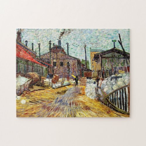The Factory 1887 by Vincent Van Gogh Jigsaw Puzzle