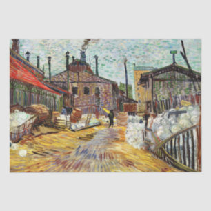 The Factory (1887) by Vincent Van Gogh  Tissue Pap Tissue Paper