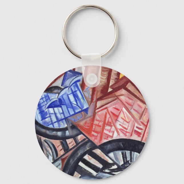 The Factory and the Bridge Keychain (Front)