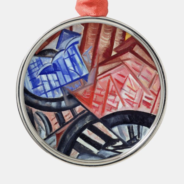 The Factory and the Bridge Metal Ornament (Front)