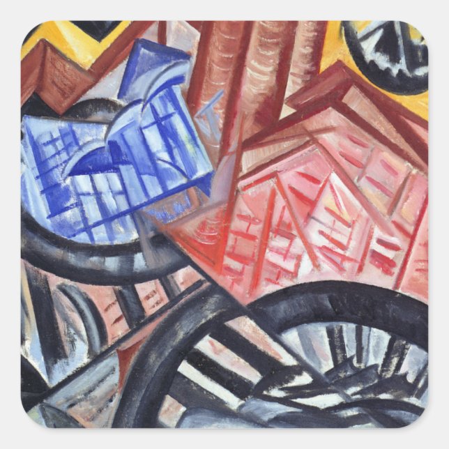 The Factory and the Bridge Square Sticker (Front)