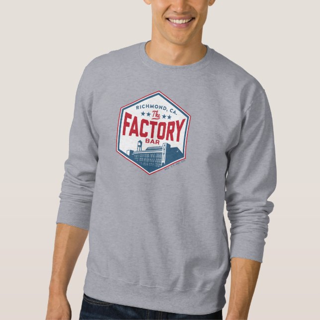 The Factory Bar Color Shield Sweatshirt (Front)