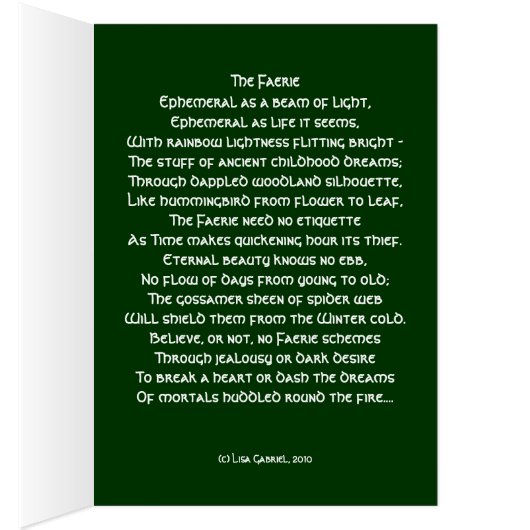 The Faerie - Tree Spirit (Inside (Right))