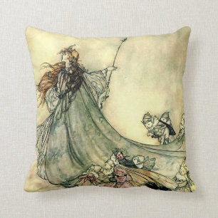 The Faery Queen Throw Pillow 16" x 16"