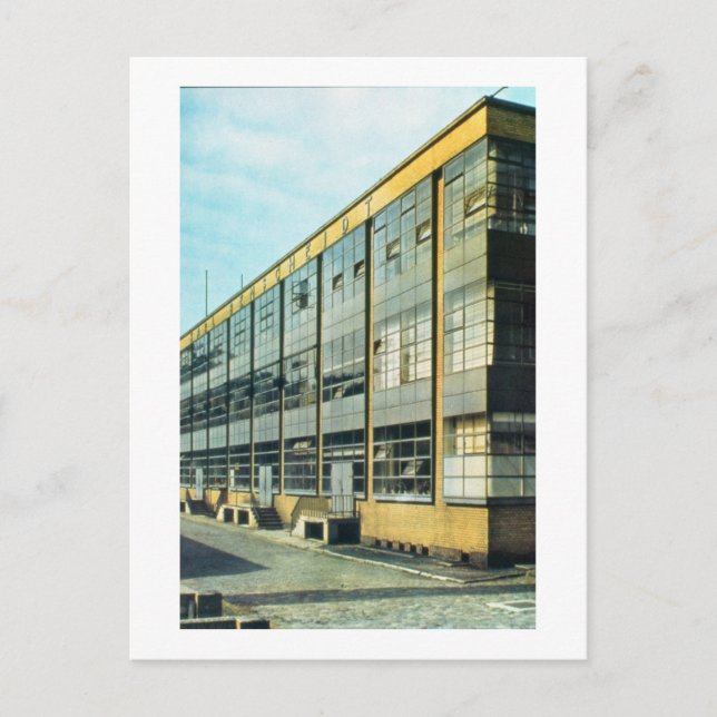 The Fagus Shoe Factory, designed by Walter Gropius Postcard (Front)
