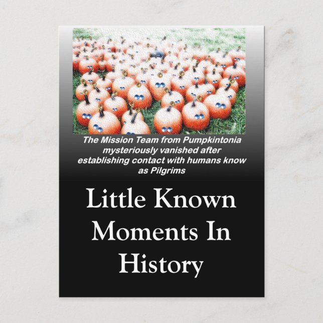 The Failed Mission of Pumpkingtonians Postcard (Front)