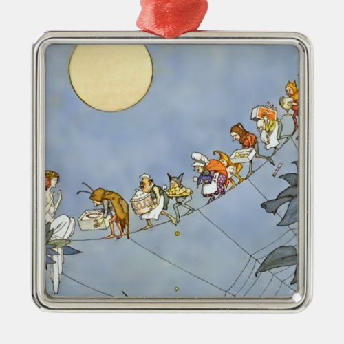  The Fairies Birthday by Heath Robinson Metal Ornament