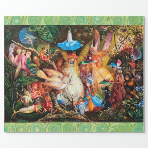 THE FAIRIES FAVOURITE BIRD Enchanted Woods Wrappin Wrapping Paper