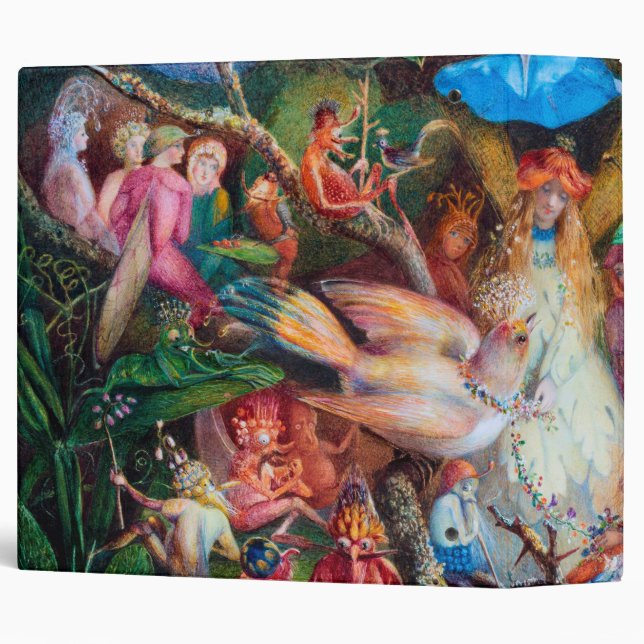 The Fairies' Favourite, John Anster Fitzgerald 3 Ring Binder (Back/Spine)