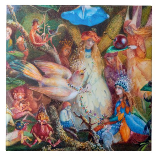 The Fairies Favourite John Anster Fitzgerald Ceramic Tile