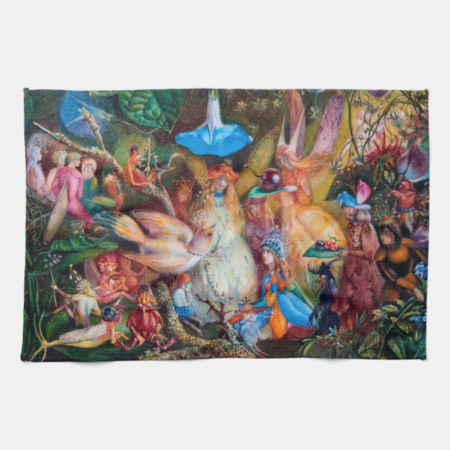 The Fairies' Favourite, John Anster Fitzgerald Kitchen Towel (Horizontal)