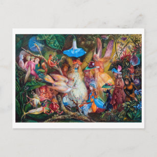 The Fairies' Favourite, John Anster Fitzgerald Postcard