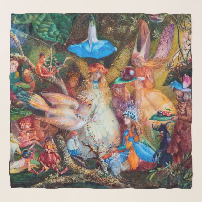 The Fairies' Favourite, John Anster Fitzgerald Scarf (Front)