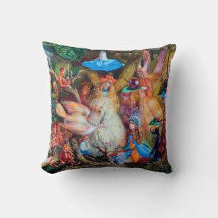 The Fairies' Favourite, John Anster Fitzgerald Throw Pillow
