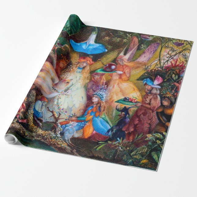 The Fairies' Favourite, John Anster Fitzgerald Wrapping Paper (Unrolled)