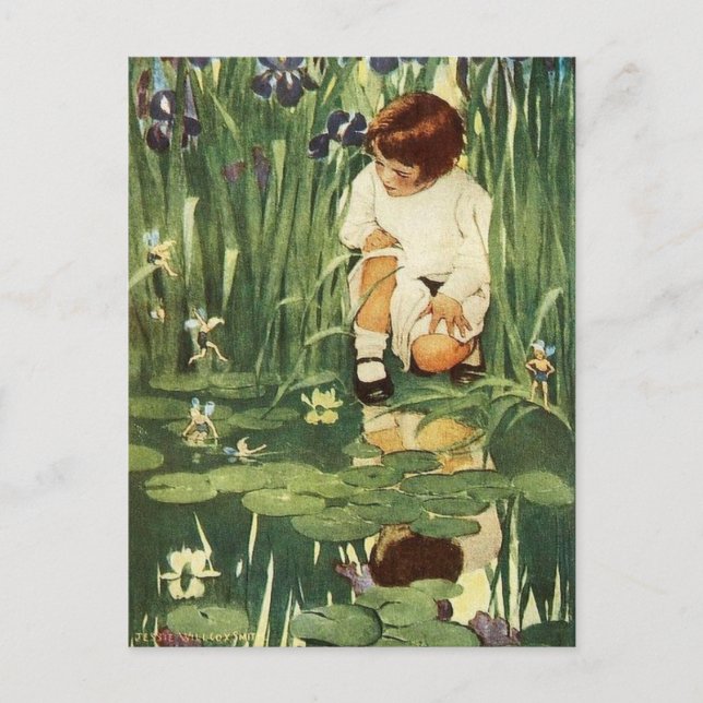 The Fairies Picnic Postcard (Front)