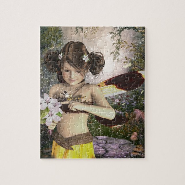 The Fairy and the Dragonfly Jigsaw Puzzle (Vertical)