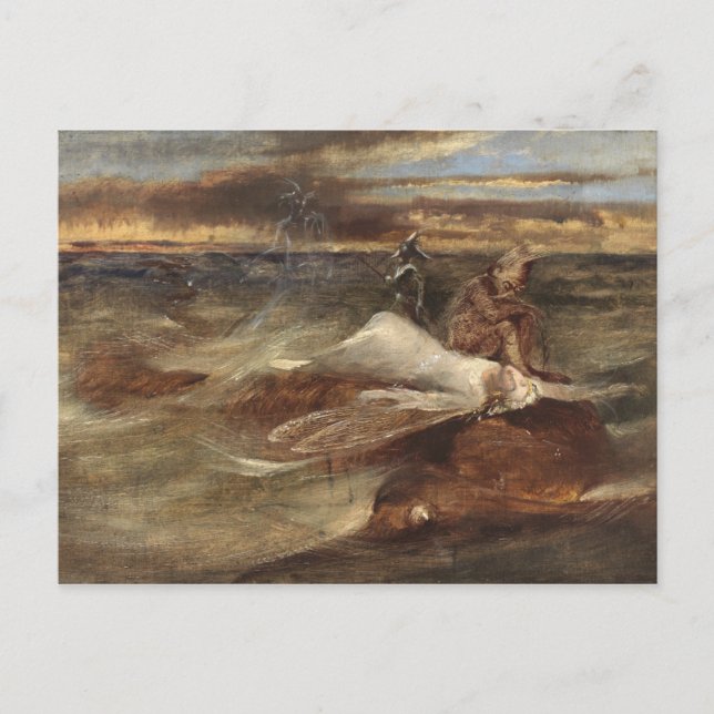 The Fairy and the Sea Serpent Postcard (Front)