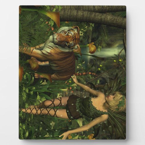 The Fairy and the Tiger Plaque