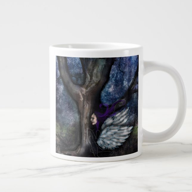 The Fairy and The Wizards Tree Jumbo Coffee Mug (Right)