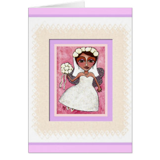 THE FAIRY BRIDE - bridal , wedding card