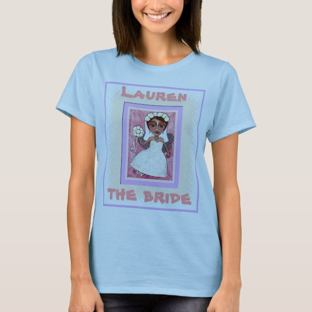 THE FAIRY BRIDE personalized wedding t-shirt (Front)