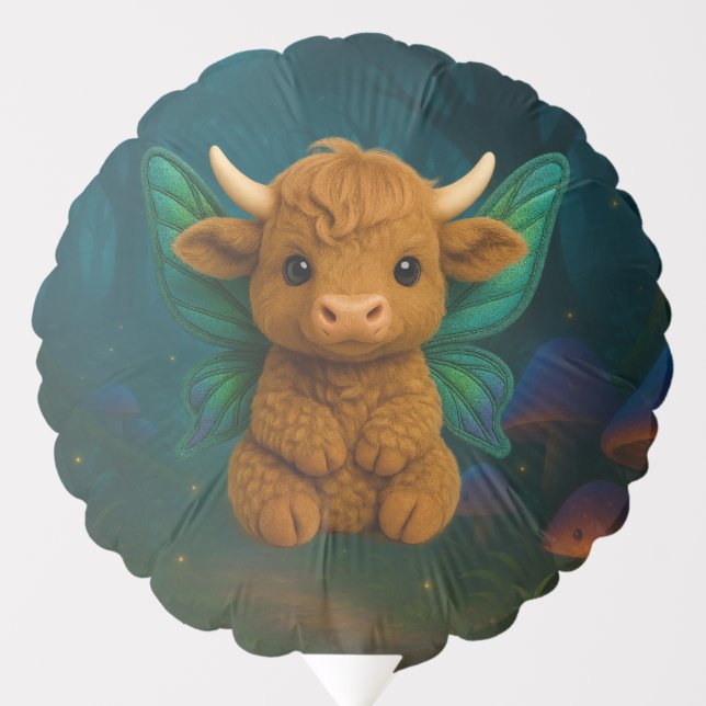 The Fairy Critters™ Fairy Highland Calf Balloon (Front)