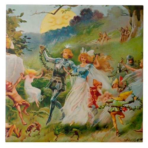 The Fairy Dance by ES Hardy Ceramic Tile