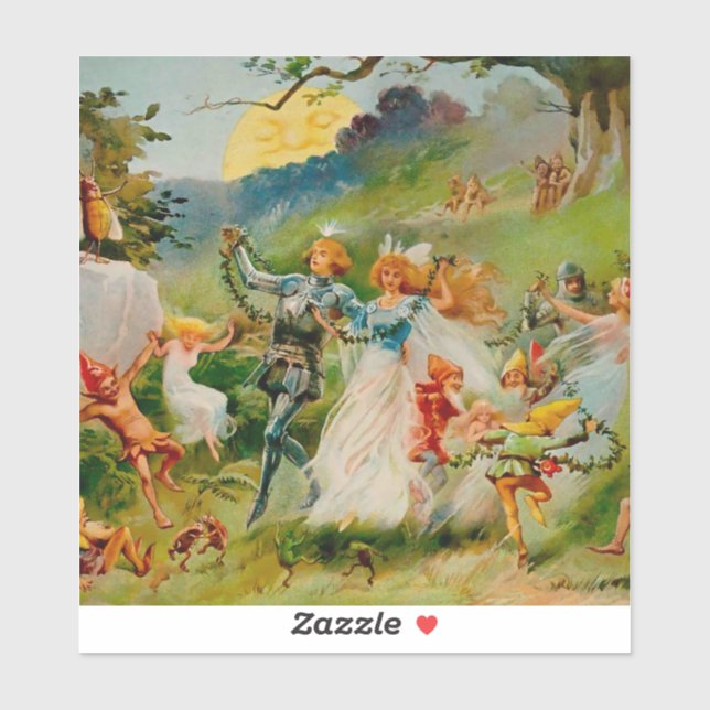 “The Fairy Dance” by ES Hardy Sticker (Sheet)