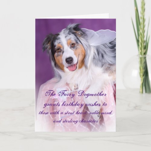 The Fairy Dogmother Funny Add a Name Birthday Card