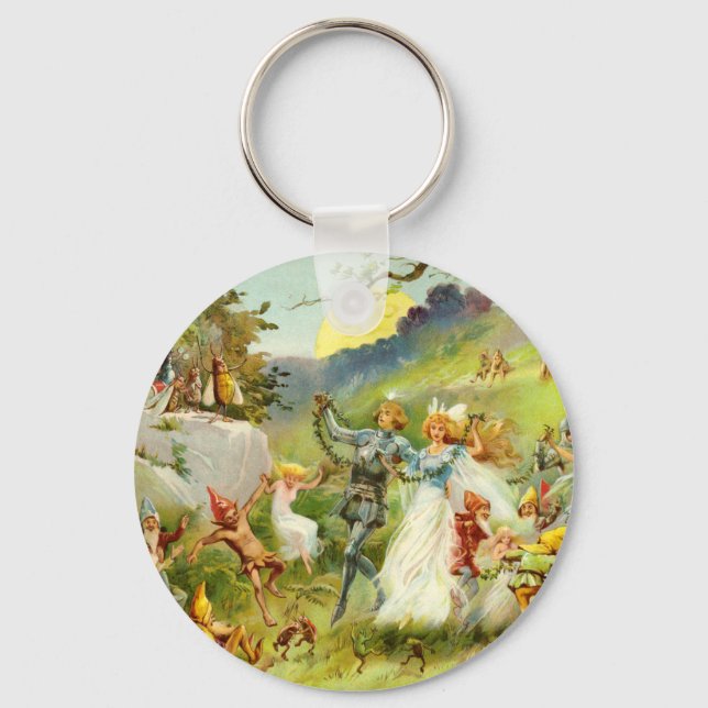 The Fairy Prince and Thumbelina Keychain (Front)