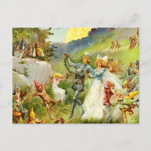 The Fairy Prince and Thumbelina Postcard