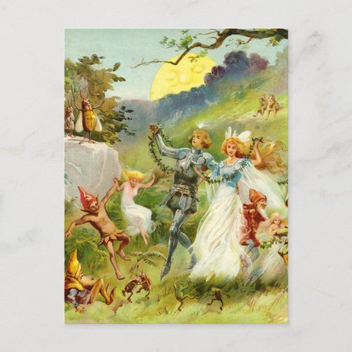 The Fairy Prince and Thumbelina Postcard