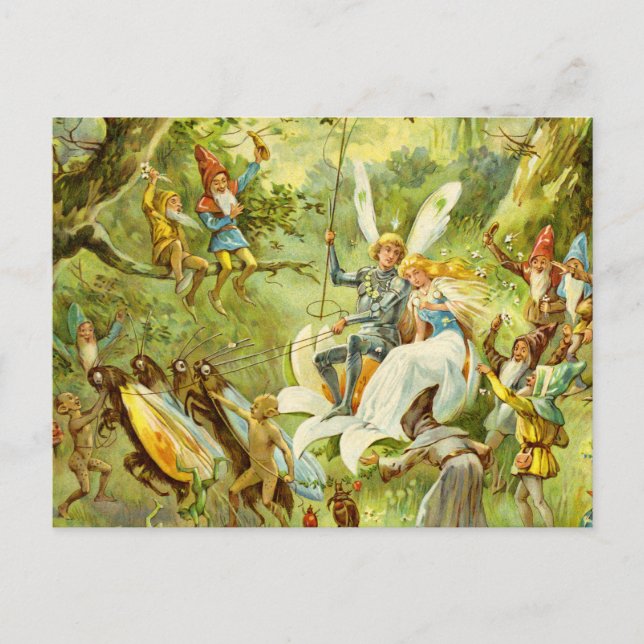 The Fairy Prince and Thumbelina Postcard (Front)