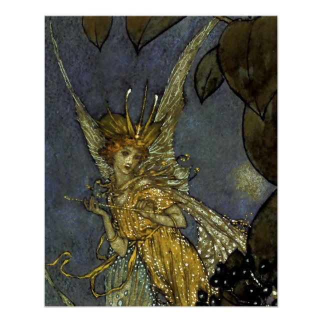 “The Fairy Queen” by Edmund Dulac Poster (Front)