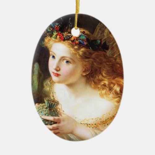 The Fairy Queen _ Sophie Anderson Ceramic Ornament