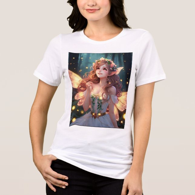 The Fairy Queen's Blessing Canvas Women's T-Shirt Tri-Blend Shirt (Front)
