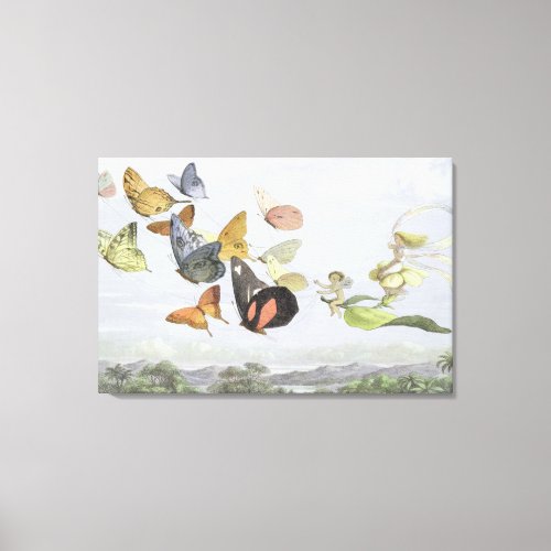 The Fairy Queens Carriage  Elf World Canvas Print