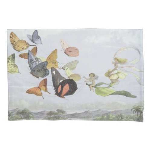 The Fairy Queens Carriage  Elf World Pillow Case