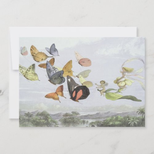 The Fairy Queens Carriage  Elf World Thank You Card