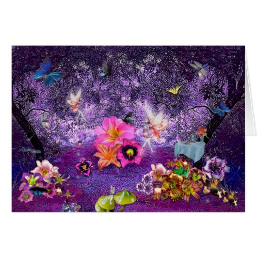 The Fairy Tea Party IV Cards (Front Horizontal)