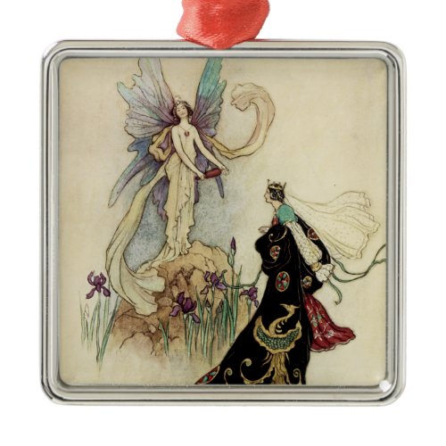 The Fairy There Welcomed Her Majesty Metal Ornament