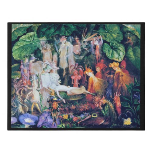 The Fairys Funeral John Anster Fitzgerald Faux Canvas Print