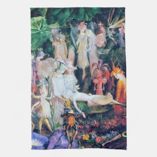 The Fairys Funeral John Anster Fitzgerald Kitchen Towel